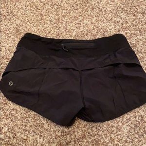 Lululemon Speed Up Black Shorts